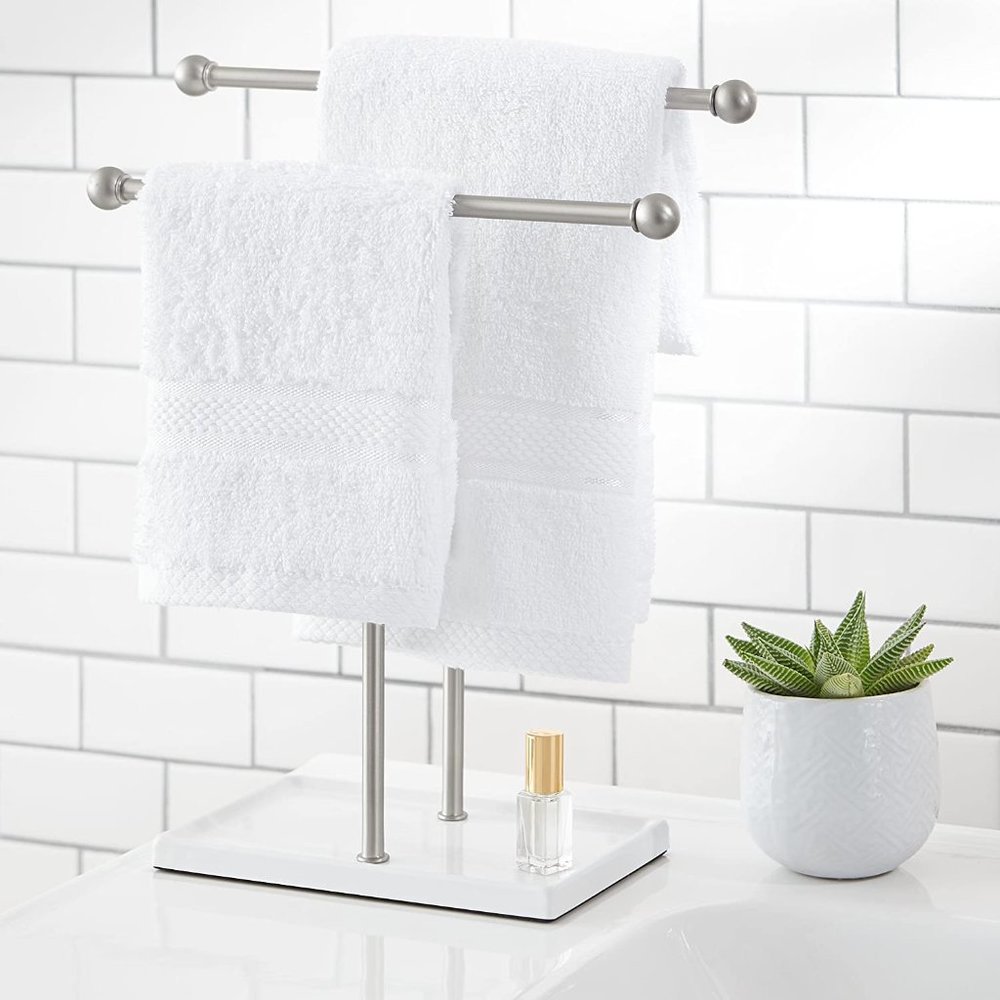 AMAZON BASICS Double-T Hand Towel and Accessories Stand 🛁   NEW!!